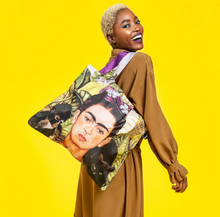 Load image into Gallery viewer, LOQI Frida Kahlo Self Portrait with Hummingbird Recycled Bag
