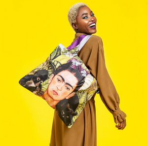 LOQI Frida Kahlo Self Portrait with Hummingbird Recycled Bag