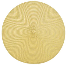 Load image into Gallery viewer, Walton&#39;s Circular Ribbed Placemat - Saffron
