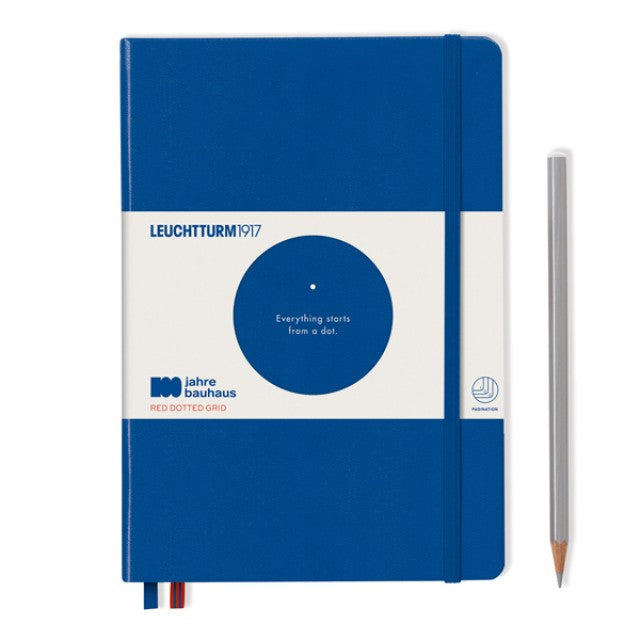 Leuchtturm 'Jahre Bauhaus' Dotted Notebook - Royal Blue